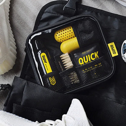 Professional Deep Cleaning Wipe Cleaning Set Polish Brush Tool Shoes Care Kit Cleaner Portable For Leather Shoes Boots Sneakers