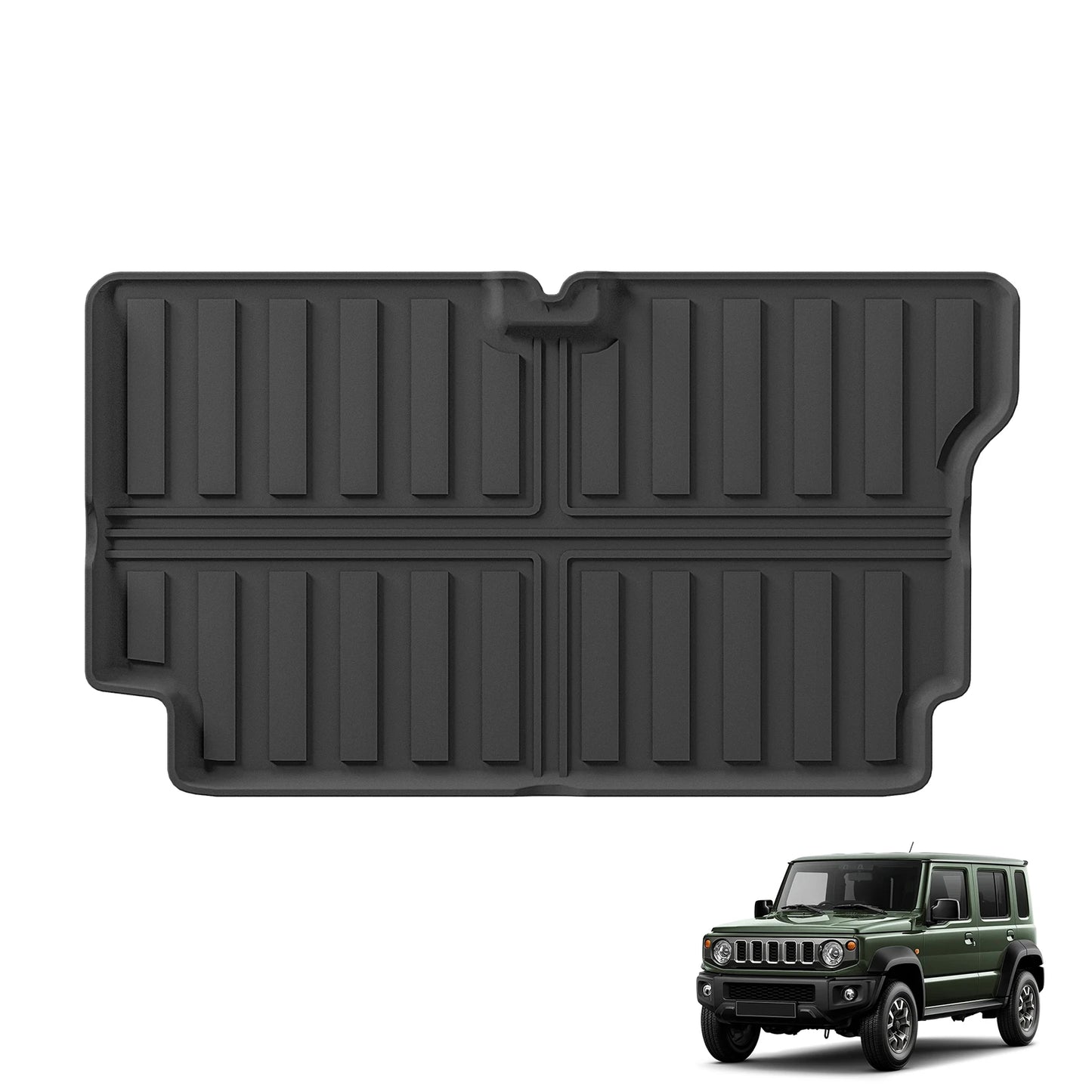 Smabee RHD for Suzuki Jimny XL 5-Door Auto Transmission 2023-Onwards Car Floor Mats Trunk Pad TPE 3D Foot Mat Black