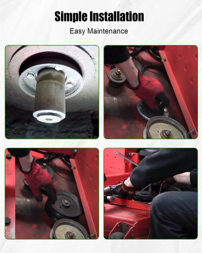 Deck Spindle Fit for Gra-vely Ari-ens 51537300 51530700 ZTX ZT XL Ikon XD 60 Edge 42 Lawn Mower, Spindle with Pulley Assembly