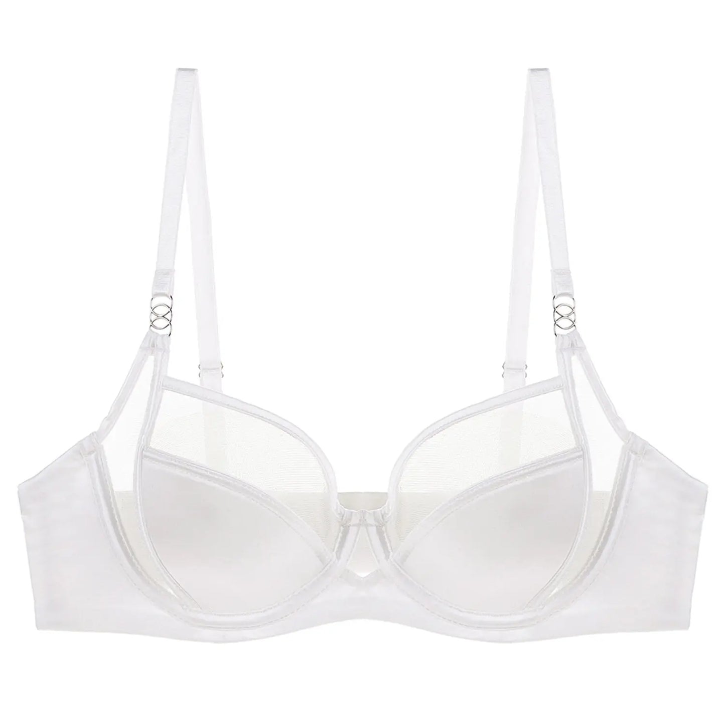 Women Stylish Summer Lingerie Set Satin Soft Wire Bra Push Up Support Anti Sagging Uplifting Minimizing Comfort Daily Wear