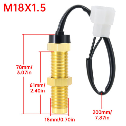 AD 85MM Tachometer with LCD Hour Meter For Marine Boat Car RPM Gauge 0-3000 4000 8000 RPM Meter Tach Sensor 7Colors Backlight