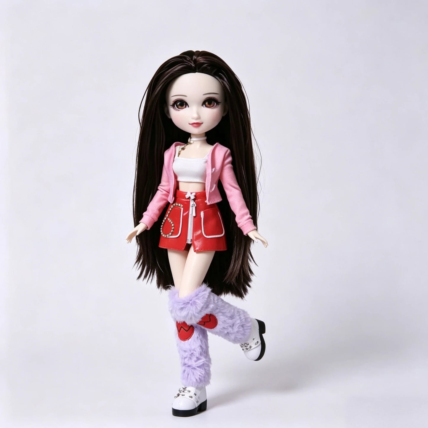 Fashion Doll Original 5-inch BJD Doll: Beiji Dihua'er Cute Art Figure with Articulated Joints and Doll Clothes