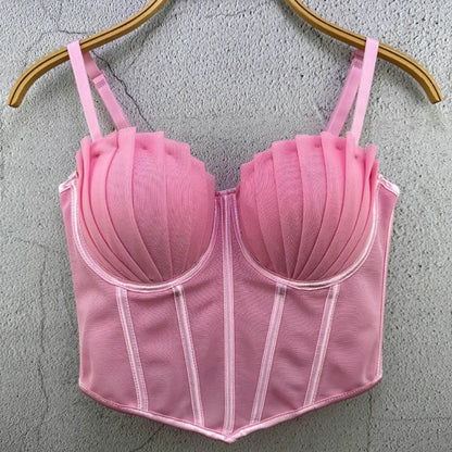 Y2k Top Women Clothing Sexy Tops Camis Tees Fashion Clothes Corset Streetwear Party Club Underwear Bustiers Slimming Lingerie