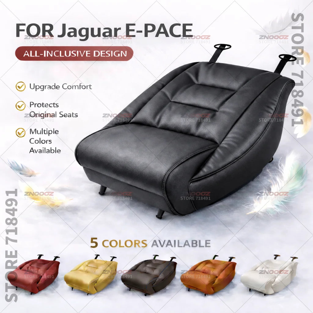 For Jaguar E-PACE Seat Leg Support Extension Cushion Thigh Support Pillow Memory Foam Leather Leg Extender Interior Accessories
