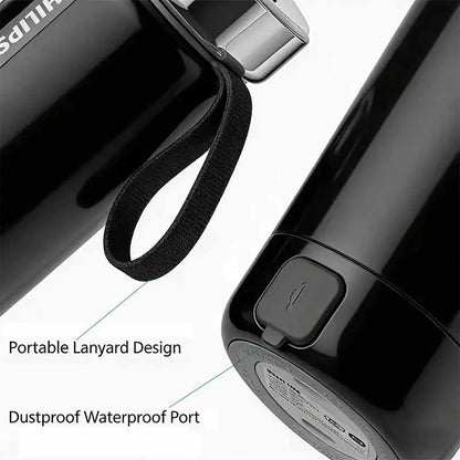Philips 2-in-1 Electric Kettle & Vacuum Insulated Cup 350mL 4 Temp Settings SUS316 Stainless Steel Portable Travel Water Boiler