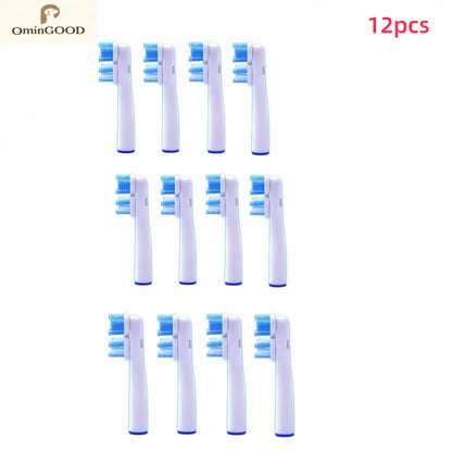 4-24pcs Dual Clean Replacement Brush Head Compatible with OralB Electric Toothbrushes Fit 100 500 1000 2000 3000 5000 6000 7000