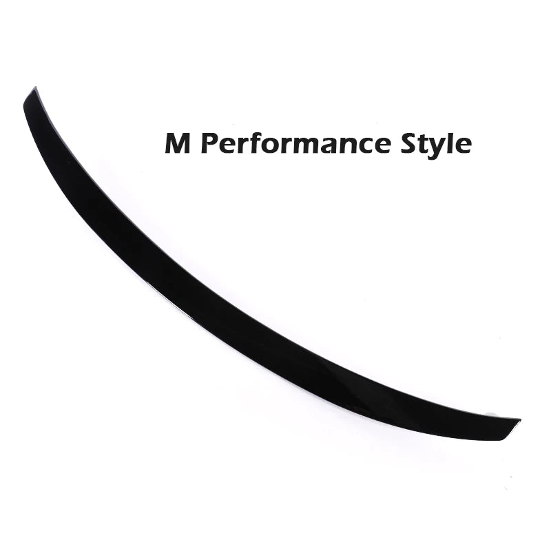 Rear Bumper Spoiler Lip For BMW 2 Series F22 F23 M2 F87 Carbon Fiber MP M4 PSM Style Roof Trunk Wing Tail 2014 -2021 Gloss Black