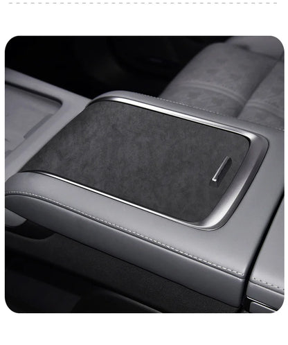 For ZEEKR 7X 2025 Super Suede Interior Accessory, Car Central Control Sliding Cover Panel Steering Wheel Decal Air Outlet Trim