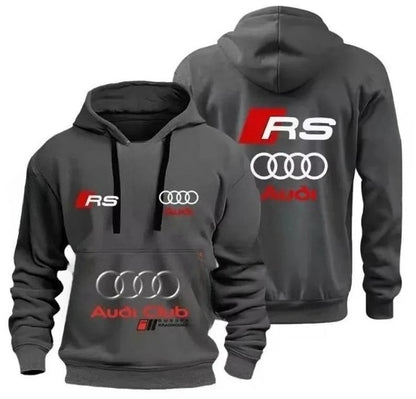 Audi Club Soft Shell Hoodie New Men's Audi RS Racing Team Long-sleeved Hoodie Size S-4XL for Car Enthusiasts