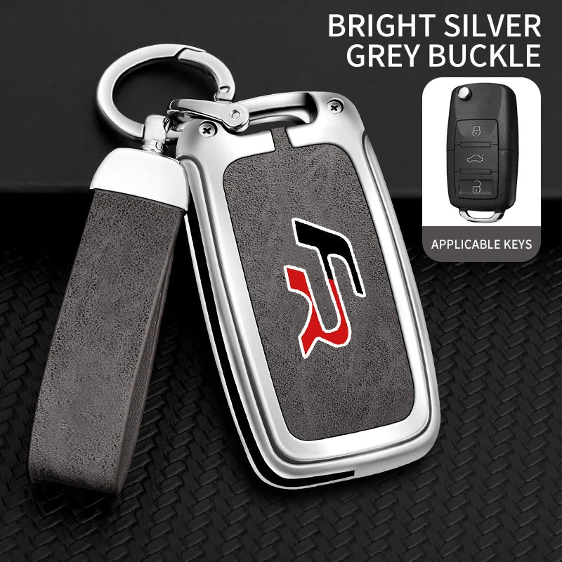 Suitable for Seat Ateca Leon FR 2 Ibiza zinc alloy car key cover high-end genuine leather car key case buckle auto accessories