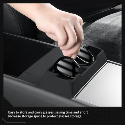 for Tesla Model Y Launch/Juniper 2025 Center Console Armrest Storage Box Glasses Tray Organizer Car Interior Accessories