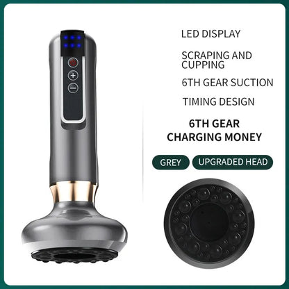 Rechargeable Electric Cupping Massager Vacuum Suction Cup GuaSha Beauty Health Scraping Massager Body Care Tools Portable Ease