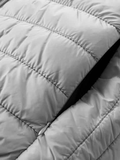 Men's Autumn and Winter Casual Cotton Jacket with Hood, Lightweight Ribbed Jacket Suitable for Outdoor Sports, Leisure and Warmth