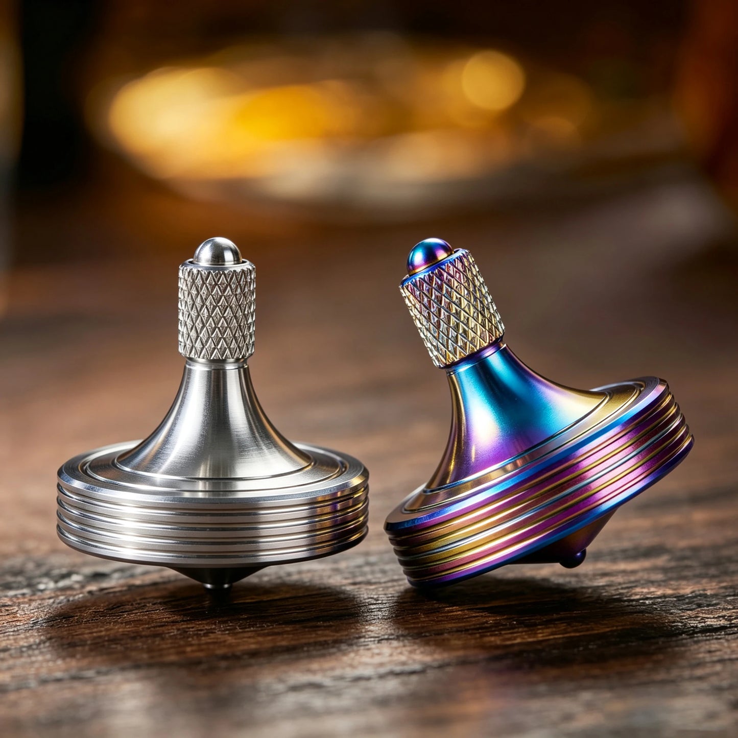 Precision Metal Rotating Top Stainless Steel High Durability Desktop Gyro EDC Toy Perfect Balance Easy to Use Time Killer