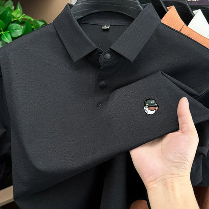 Golf men's polo shirt short sleeved brand fashionable printed top summer new comfortable breathable casual sports collar T-shirt
