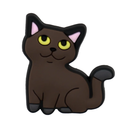 1/50/100pcs Cat Shoe Charms Sphinx Orange Cat Pins for Shoe Accessories Cute Decorations for Kids Women Clog Buckle Ornament