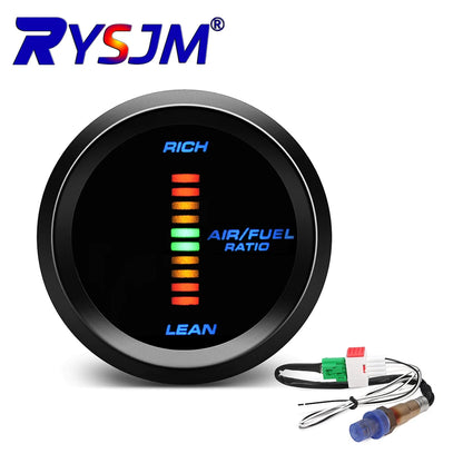 * 52MM Air Fuel Ratio Meter or With Narrowband O2 Oxygen Sensor LED Digital Gauge for Car Racing 12V