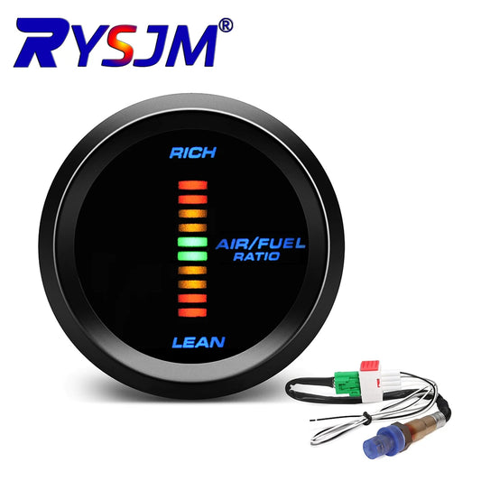 * 52MM Air Fuel Ratio Meter or With Narrowband O2 Oxygen Sensor LED Digital Gauge for Car Racing 12V