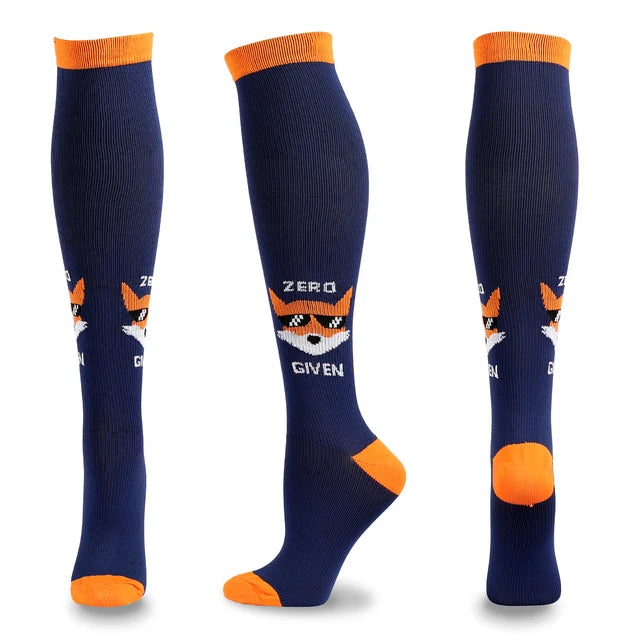 S-XXL Compression Socks Compression Socks for Varicose Vein Calf Riding Socks Stretch Open Toe Knee Socks