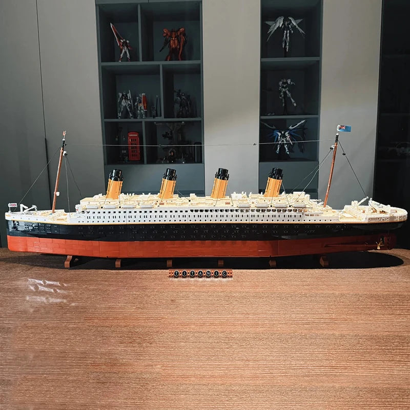 Classic 9090pcs luxury cruise ship model building blocks home decoration assemble toys creative holiday gifts