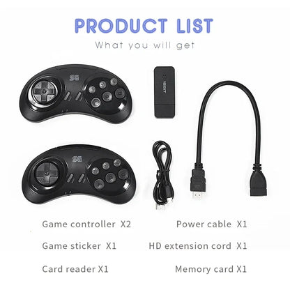 DATA FROG 16Bit Retro Game Stick HDMI-compatible Wireless Handheld Game Console Built-in 900+ Retro Classic Games For Home TV