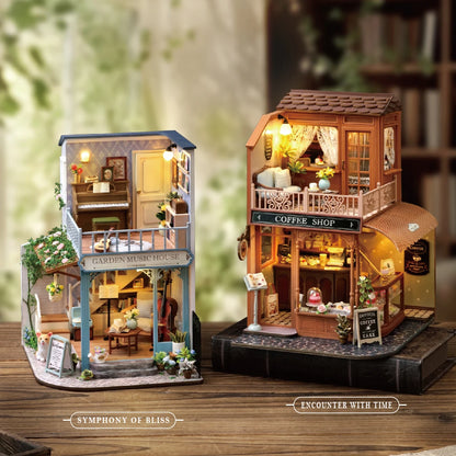 New Diy Big Wooden Dollhouse  Furniture Light Kit Doll House Casa Miniature Accessories Handmade Wooden Toys Birthday Gifts