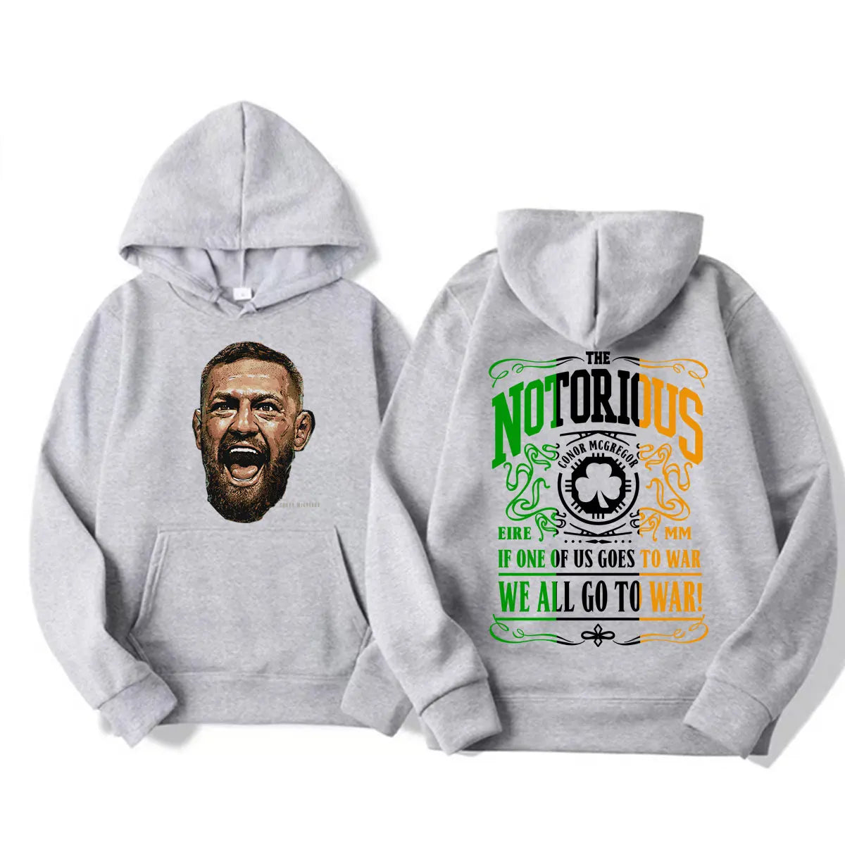 The Notorious Conor Mcgregor Graphic Sweatshirts Men's Clothes Fashion Gothic Classic Hoodies Casual Fleece Oversized Pullovers