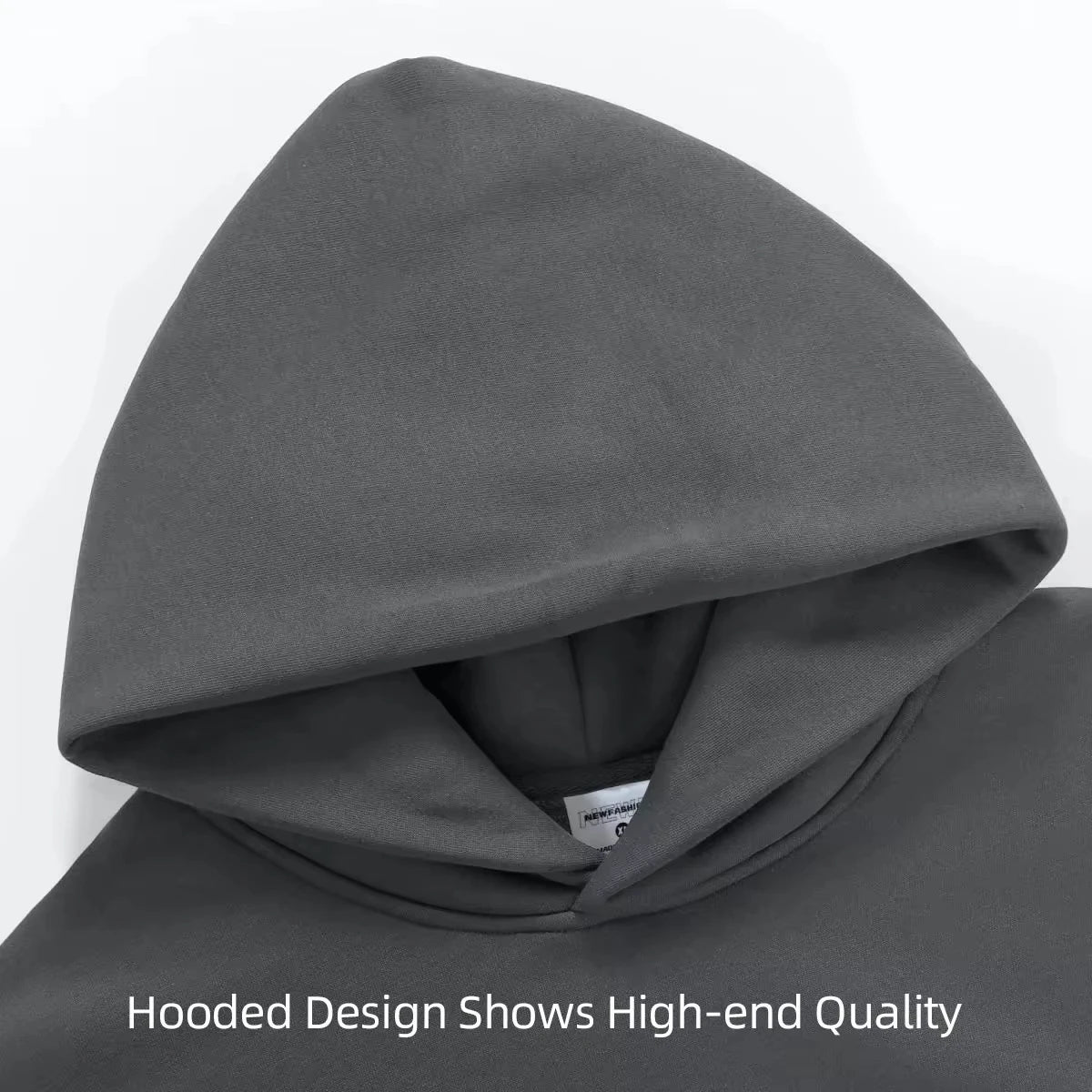 16.9oz 480gsm Heavy Weight Cotton Plus Velvet Hooded Sweater Men Thickened Tight Polar Fleece Pullover Hoodie Women Sweatshirt