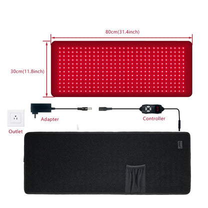 Red Light Therapy Pad Wearable 660&850 nm Infrared Light Therapy Mat Devices Large Wrap Belt for Body Joint Muscle Pain Relief