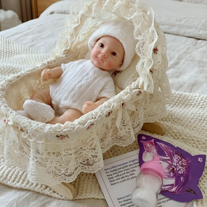 1PCS/15cm Cuddly Mini Bettie Palm reborn babies silicone realistic Girl&Boy Washable Soft Touch Lifelike Mini Silicone Doll