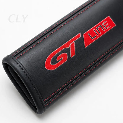 1PCS Car Seat Belt Cover Protector Accessories For Peugeot GT GTline 3008 308 T9 208 508 2008 Rifter 5008 207 206 408 108 4008