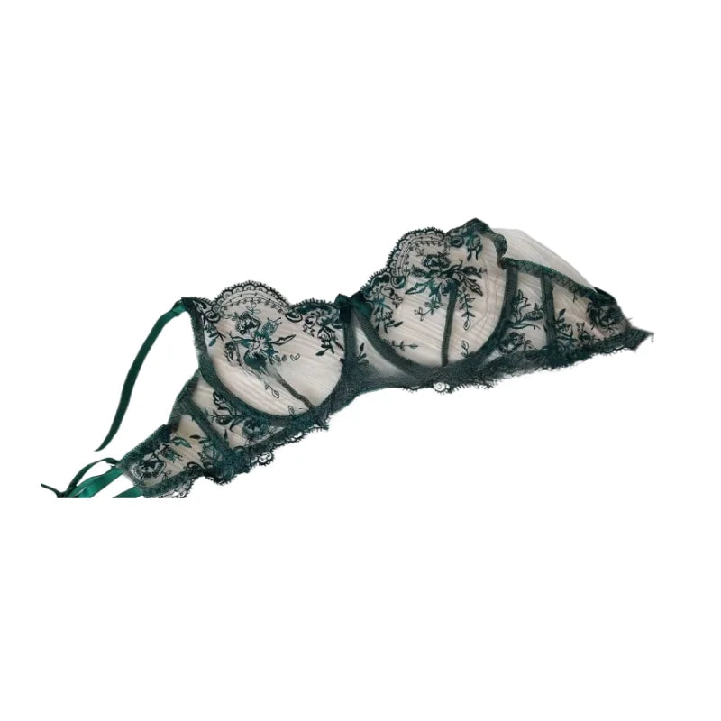 Bestseller 2026 New Arrival Embroidery Purple Ladies Bra Ultrathin Cup Lift Gather Sensual Mood Fashion Daily Women Lingerie Set