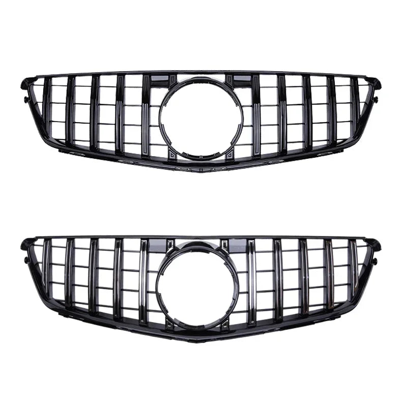 Front Bumper Grille For Mercedes Benz C W204 Sport Racing Grill AMG GT 2007 2008 2009 2010 2011 2012 2013 2014 Facelift