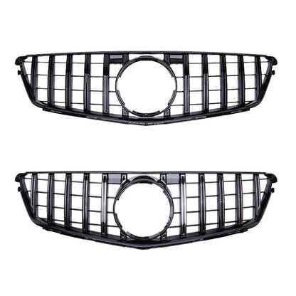 Front Bumper Grille For Mercedes Benz C W204 Sport Racing Grill AMG GT 2007 2008 2009 2010 2011 2012 2013 2014 Facelift
