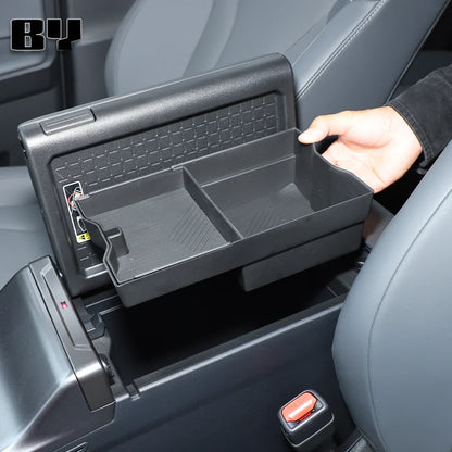 for Toyota RAV4 2026 Center Console Armrest Storage Box Anti-slip Organizer Tray Car Interior Accessories Black