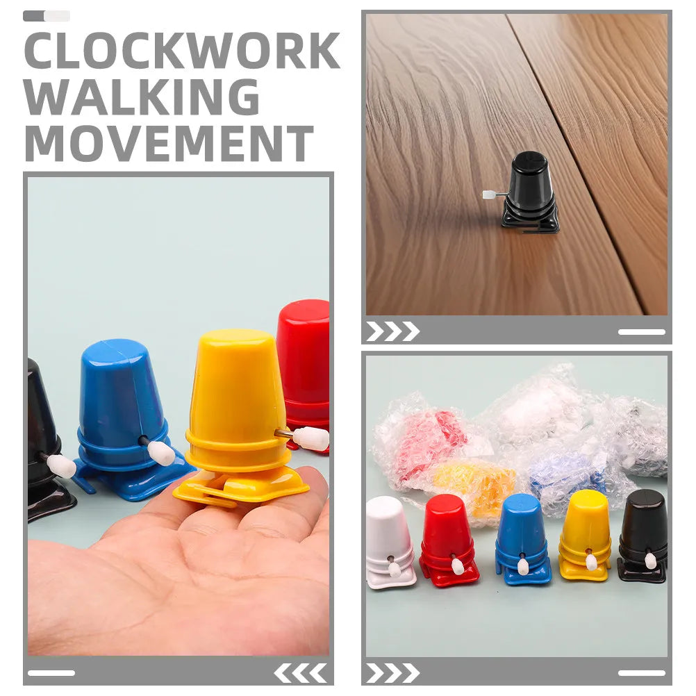 18Pcs Clockwork Wind-Up Walking Mechanism for Clay Modeling Craft Kit Educational Stem Activity Creative Movement Base Assembly