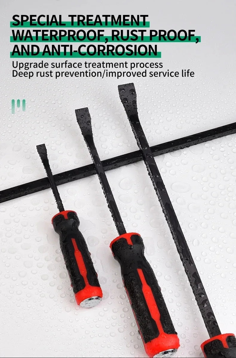 Heavy Duty Multi-Function Long Pry Bar 8/12/18/24 Inch Tire Crowbar Strike Cap Nail Puller Car Repair CV-R Removal Hand Tool