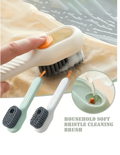 2-In-1 Multi-Function Cleaning Brush/Shoe Brush, 2-In-1 Multi-Function Cleaning Brush With Soap Dispenser, New Upgraded Drawer-S