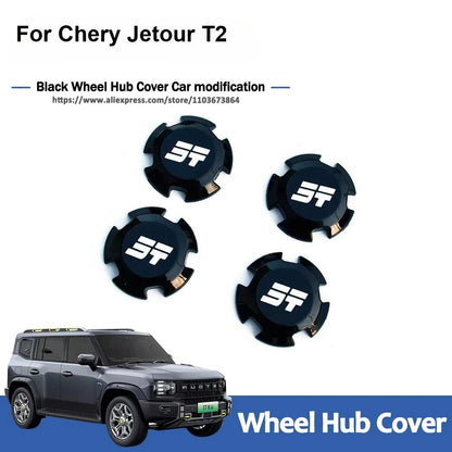 For Chery Jetour Traveller T2 Black Wheel Hub Cover Wheel Hub Cover Replacement Parts Covers Tires Car Accessories
