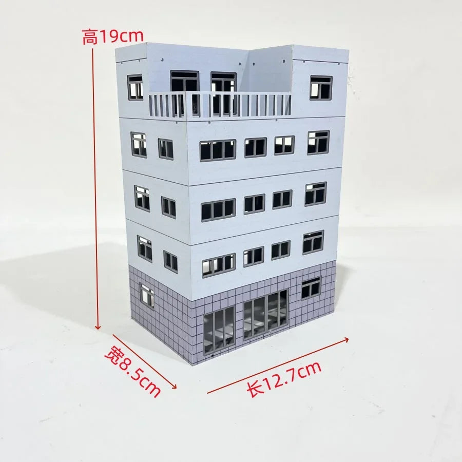 HO Scale 1/87 City Sand Table Train Scene Plastic Assembly Building Model Diy  Toy
