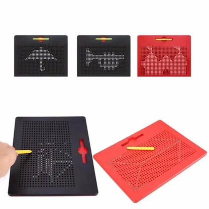 Kids Magnetic Ball Drawing Board Portable Graffiti Sketch Pad Children Educational Toy For Home Early Learning Handmade Creation