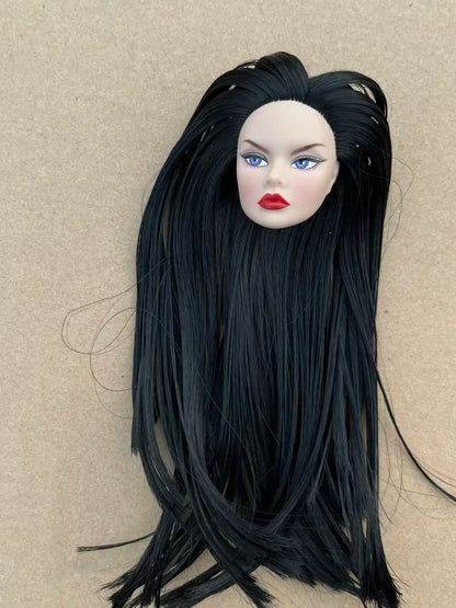 Poppy Good Makeup Head With Beige Yoga Slim Doll Body 1/6 Doll Figures Collective Toys Colorful Hair Doll Heads