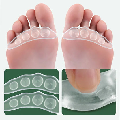 2pcs Non-slip Insoles Stickers for Women High Heels Flip Flop Sandals Silicone Inserts Self-adhesive Foot Patch Gel Forefoot Pad