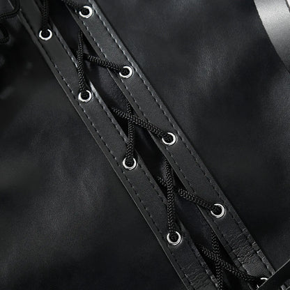BDSM PU Leather Mermaid Restraint Sack Full Body Bondage Bag for Women Men Slave Immobilization Fetish Gear Adult Sex Toys