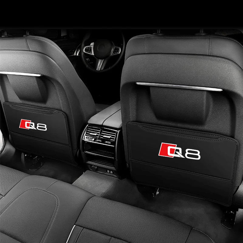For Audi Q3 Q7 Q8 TT Car Seat Back Anti-Kick Protector Pad Rear Seat Anti-Dirty & Anti-Scratch Mat