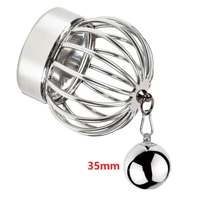 Metal Penis Ring Ball Stretcher Scrotum Lock Stainless Steel Penis Cock Ring Heavy Pendant Weight Bondage Sex Toy