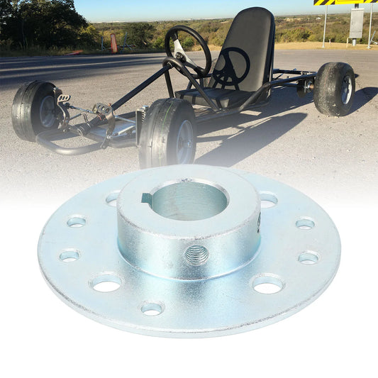 1 Inch Go Kart Bore Rear Sprocket Brake Hub Adapter with 1/4 Inch Keyway for Predator 212cc 196cc 6.5hp Go Kart Dune Buggies