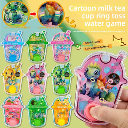 High Quality 3 Colors Childhood Memories Plastic 8.5*2*11.6cm Children's Educational Toss Water Ring Toss