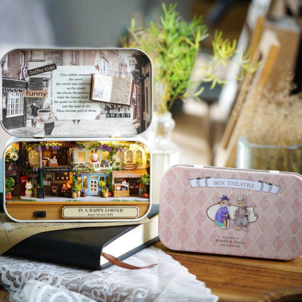 DIY 3D Doll House Handmade Funny Box Theatre Miniature Box Cute Dollhouses Assemble Kids Gift Toys