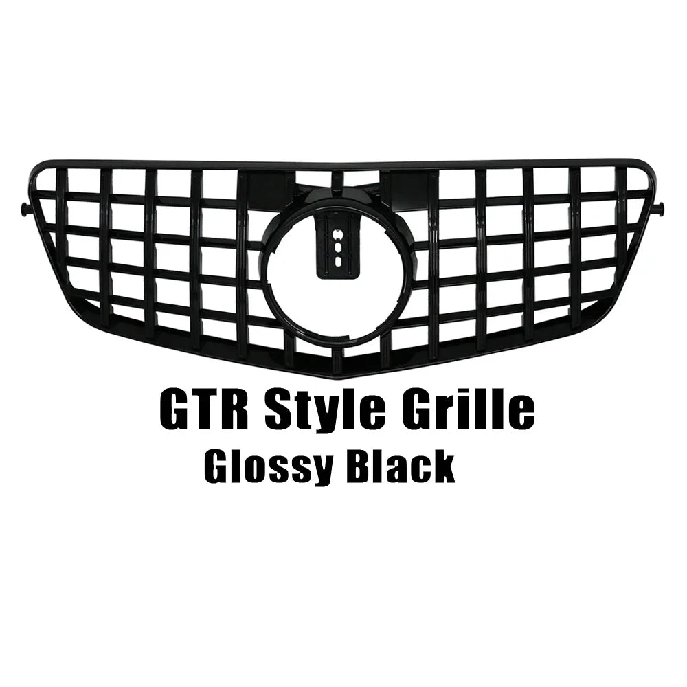 XVIP Chrome Black Diamonds Style Front Racing Grille For Mercedes Benz E-Class W212 E250 E300 E350 E500 2010-2013 Bumper Grilles